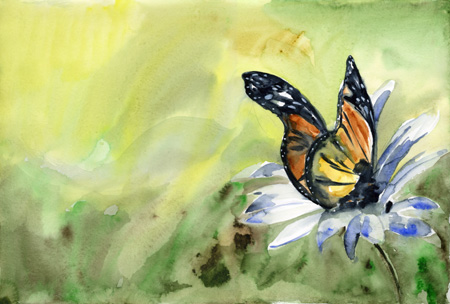 Click painting to link to Heron Dance web page